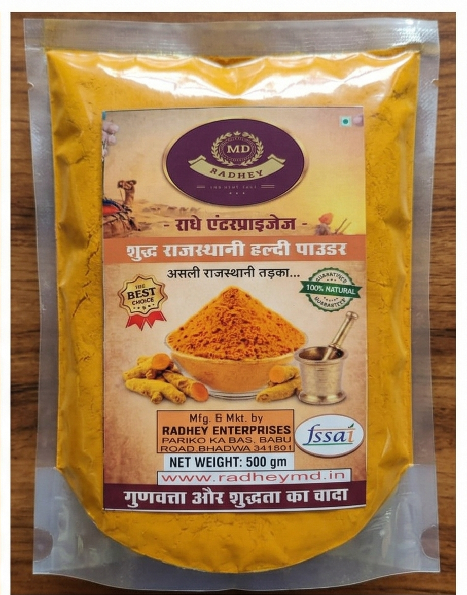 Rajasthani Turmeric Powder (Haldi) – 500g