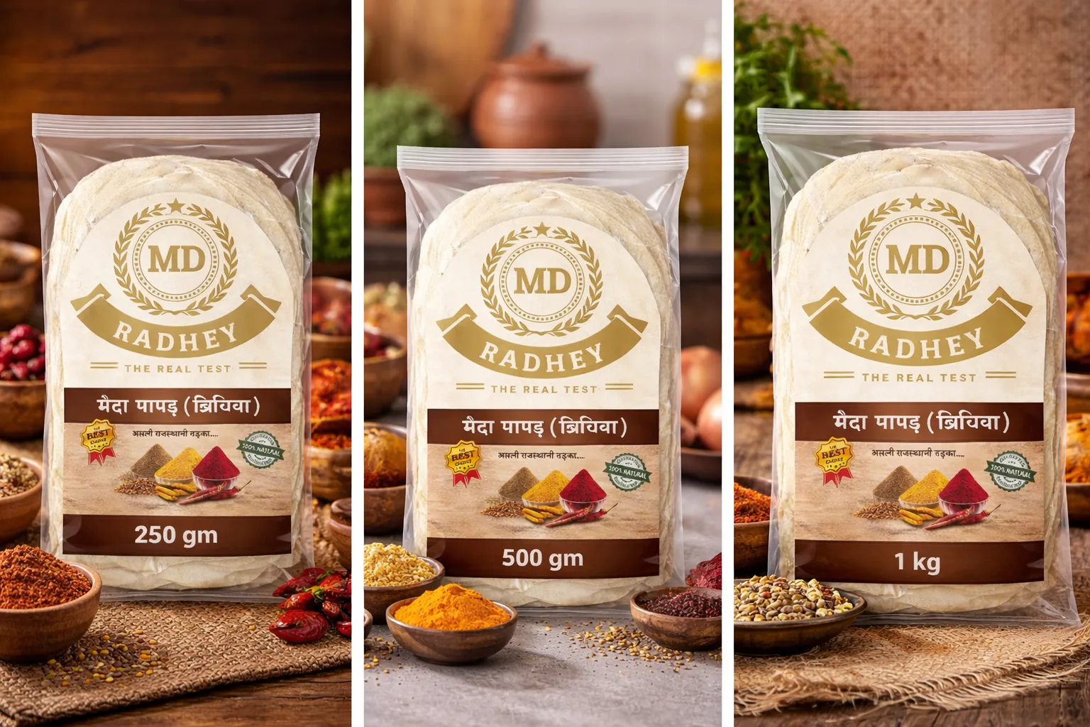 Maida Papad (Briycha) – 250 gm